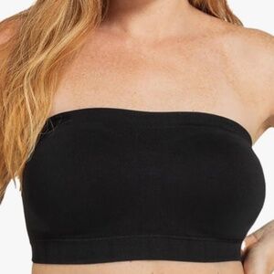 Shapermint Truekind® Convertible Strapless Bandeau Bra Sz M Black